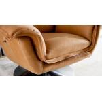 Dunn Leather Swivel Arm Chair - Image 3