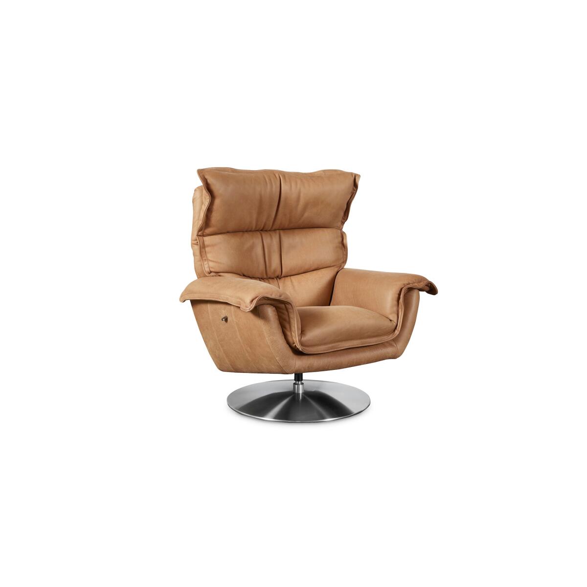 Dunn Leather Swivel Arm Chair Dunn Leather Swivel Arm Chair - Image 1