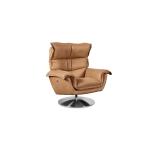 Dunn Leather Swivel Arm Chair