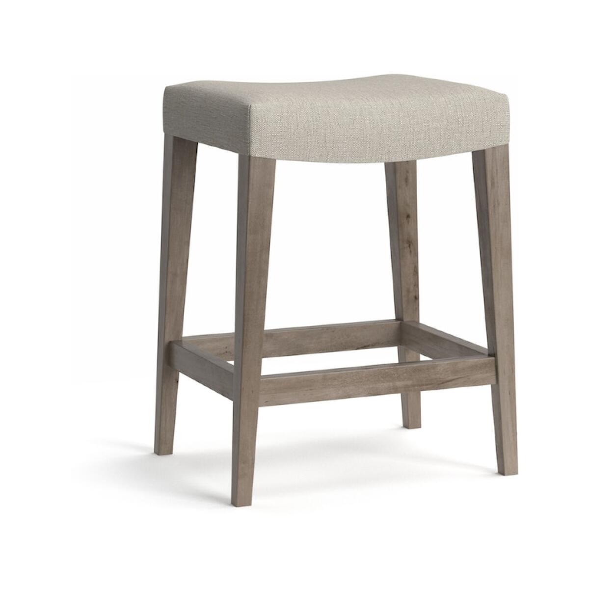 Vail Maple Fabric Saddle Stool Vail Maple Fabric Saddle Stool - Image 1