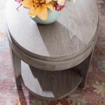 Ventura Round End Table Brown - Image 2