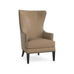 Whitney Leather Wingback Accent Chair