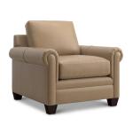 Carolina Leather Panel Arm Accent Chair