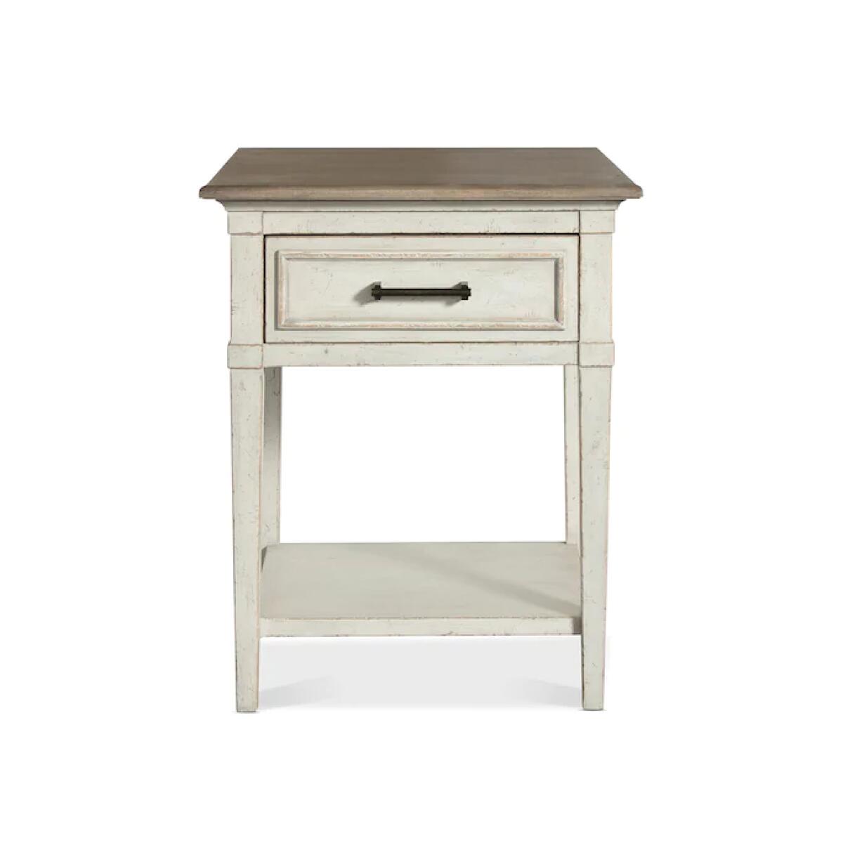 Bella Wood Top Bedside Table Bella Wood Top Bedside Table - Image 1