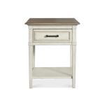 Bella Wood Top Bedside Table