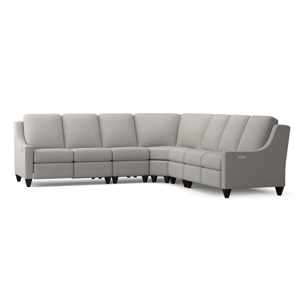 Benchmade Motion 5 Piece Reclining Fabric L-Shaped Sectional Benchmade Motion 5 Piece Reclining Fabric L-Shaped Sectional - Image 1