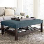 Lori Rectangle Ottoman with Trays - Image 2
