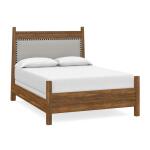 Benchmade Heritage Maple Upholstered Panel Bed