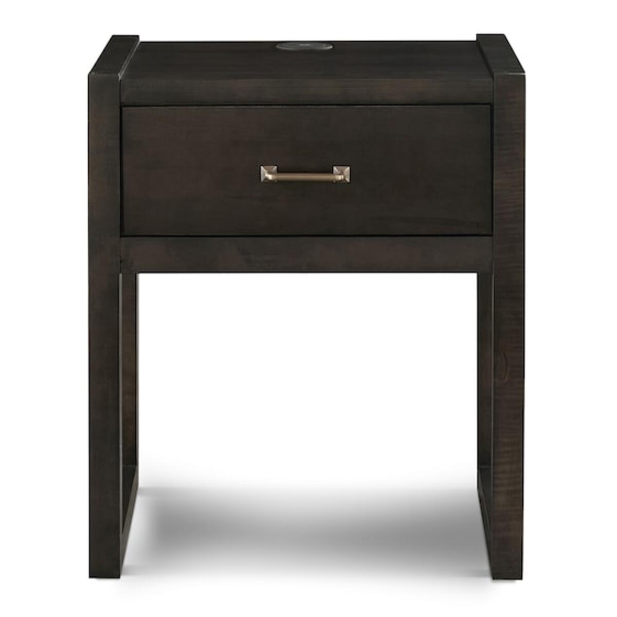 Braddock Braddock Maple Charging Bedside Table Braddock Braddock Maple Charging Bedside Table - Image 1