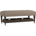 Kara Rectangle Ottoman with Trays