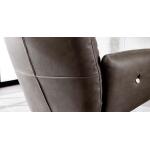 Ranlo Leather Swivel Arm Chair - Image 3
