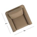 Carolina Leather Panel Arm Accent Chair - Image 4