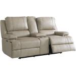 Parker Club Level Loveseat w/Power & Console Tan - Image 2