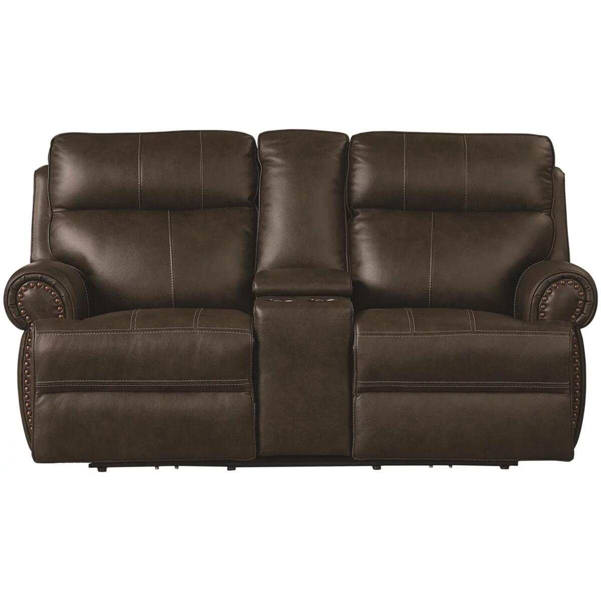 Claremont Power Leather Zero Gravity Reclining Console Claremont Power Leather Zero Gravity Reclining Console - Image 1