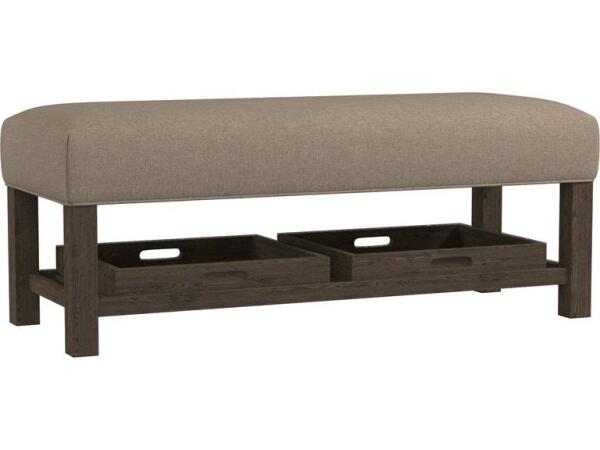 Lori Rectangle Ottoman with Trays