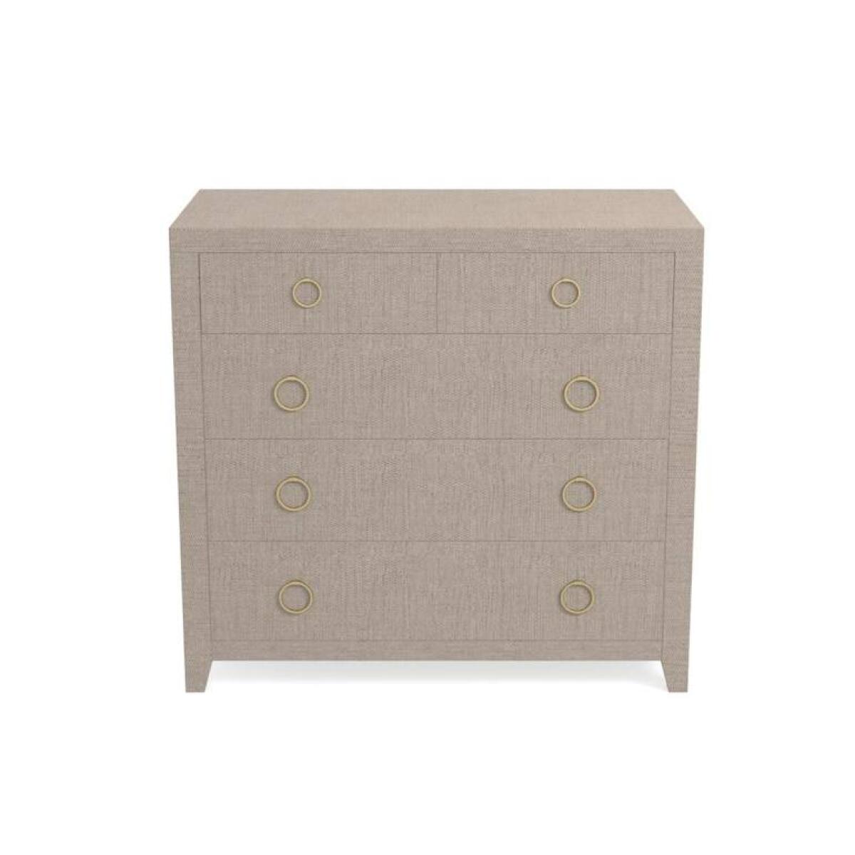 Ventura Raffia Chest Sand Grey Ventura Raffia Chest Sand Grey - Image 1
