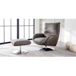 Ranlo Leather Swivel Arm Chair - Image 2