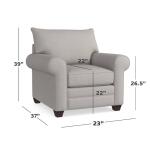 Alexander Roll Arm Accent Chair - Image 3