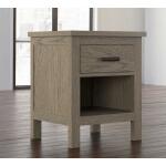 Benchmade Abingdon Oak Bedside Table w/Charger - Image 3