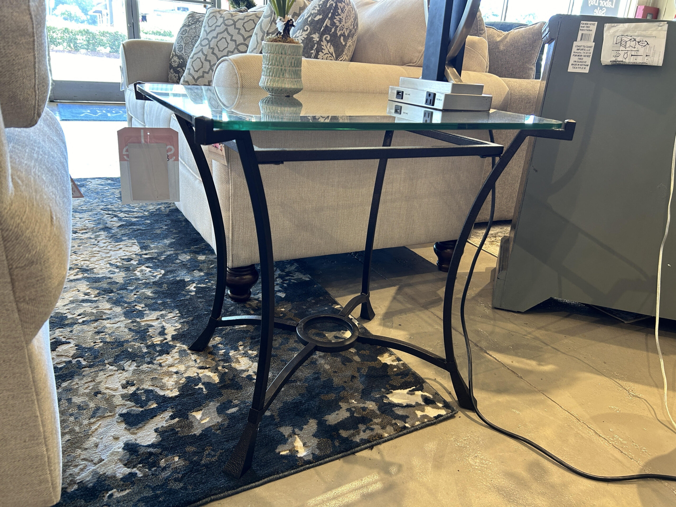 Hammary Glass End Table