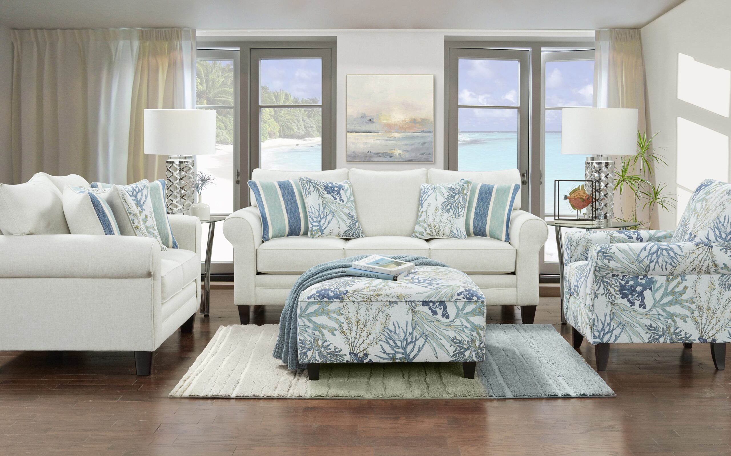 Labyrinth Sky Ottoman